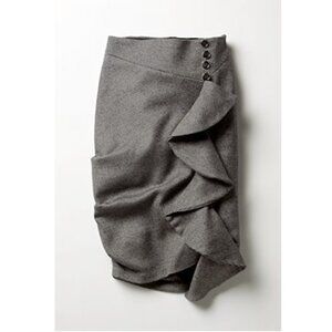 Anthropologie | Eva Franco Pinstriped Cafe Creme Skirt